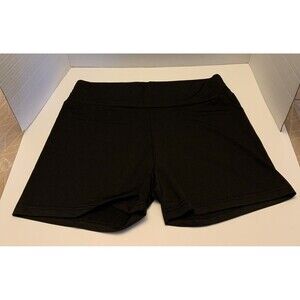 SHEIN EZ Wear Womens Black Spandex Shorts Activewear Size Large